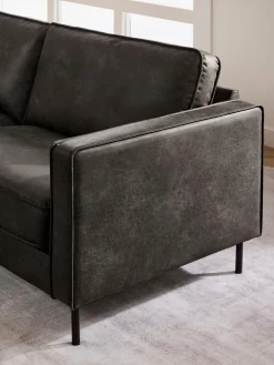 Sofa Rinconera Extra Grande De Cuero Reciclado Hunter