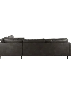 Sofa Rinconera Extra Grande De Cuero Reciclado Hunter