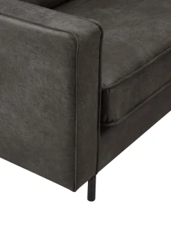 Sofa Rinconera Extra Grande De Cuero Reciclado Hunter