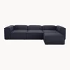 Sofa Rinconera Modular Con Reposapies Lennon (4 Plazas)