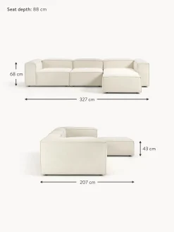 Sofa Rinconera Modular Con Reposapies Lennon (4 Plazas)