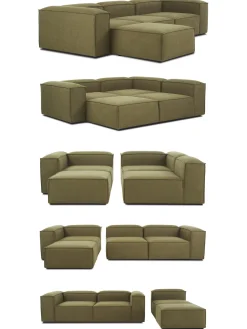 Sofa Rinconera Modular Con Reposapies Lennon (4 Plazas)