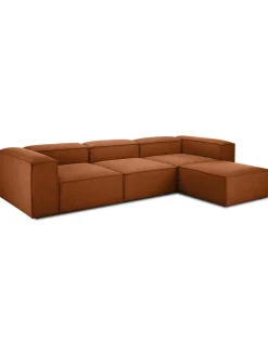 Sofa Rinconera Modular Con Reposapies Lennon (4 Plazas)