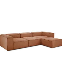 Sofa Rinconera Modular Con Reposapies Lennon (4 Plazas)