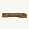 Sofa Rinconera Modular De Cuero Reciclado Lennon