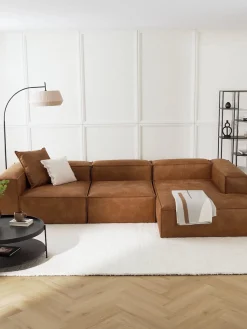 Sofa Rinconera Modular De Cuero Reciclado Lennon