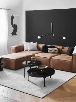 Sofa Rinconera Modular De Cuero Lennon (4 Plazas)