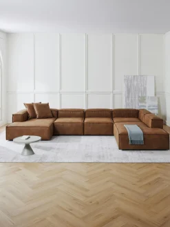 Sofa Rinconera Modular De Cuero Reciclado Lennon