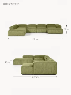 Sofa Rinconera Modular De Pana Lennon