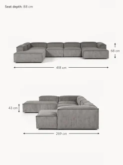 Sofa Rinconera Modular De Pana Lennon