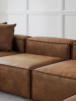 Sofa Rinconera Modular De Cuero Reciclado Lennon