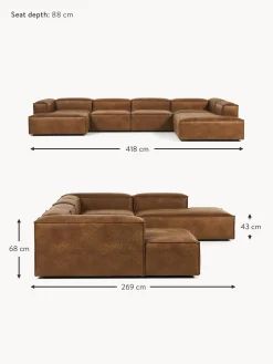 Sofa Rinconera Modular De Cuero Reciclado Lennon