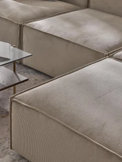 Sofa Rinconera Modular De Pana Lennon (4 Plazas)