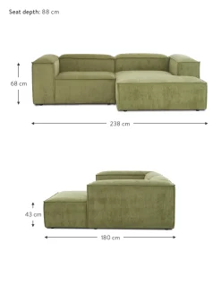 Sofa Rinconera Modular De Pana Lennon