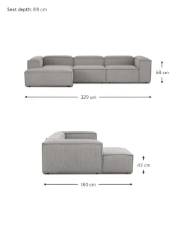 Sofa Rinconera Modular De Pana Lennon