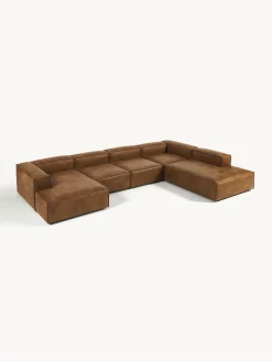 Sofa Rinconera Modular De Cuero Reciclado Lennon