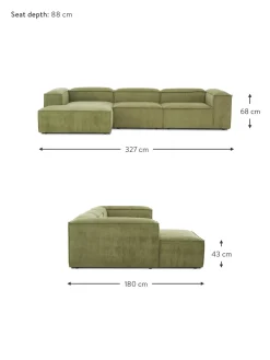 Sofa Rinconera Modular De Pana Lennon