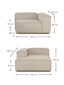 Sofa Rinconera Modular De Pana Lennon