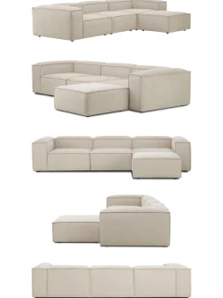 Sofa Rinconera Modular De Pana Lennon (4 Plazas)