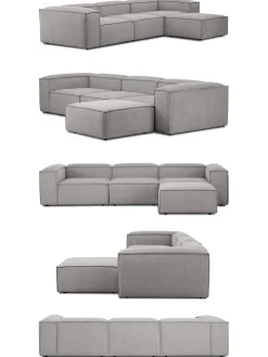 Sofa Rinconera Modular De Pana Lennon (4 Plazas)