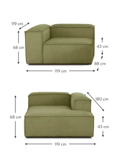 Sofa Rinconera Modular De Pana Lennon