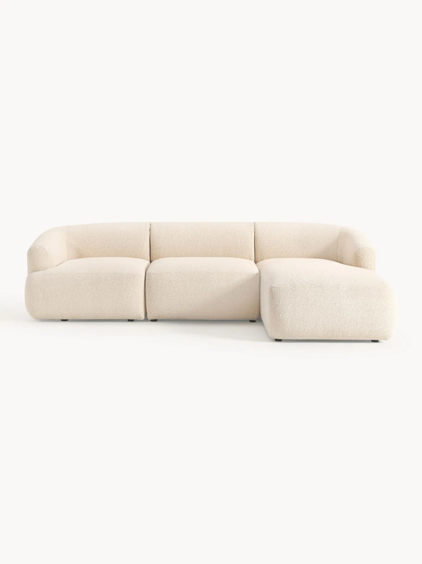 Sofa Rinconera Modular En Tejido Boucle Sofia (3 Plazas)
