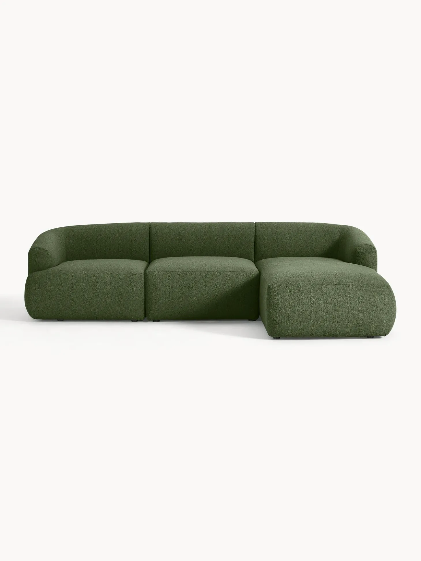 Sofa Rinconera Modular En Tejido Boucle Sofia (3 Plazas)