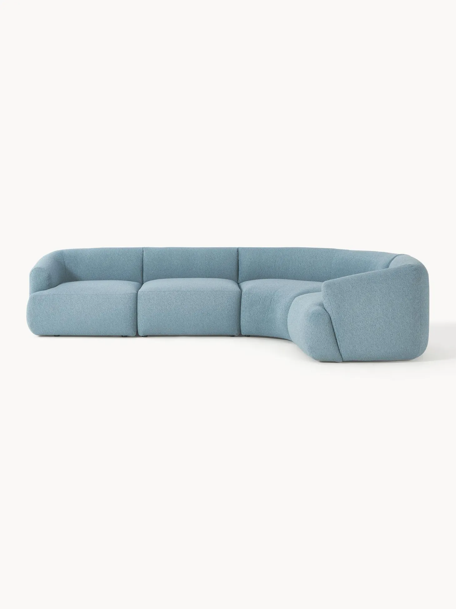 Sofa Rinconera Modular En Tejido Boucle Sofia (4 Plazas)