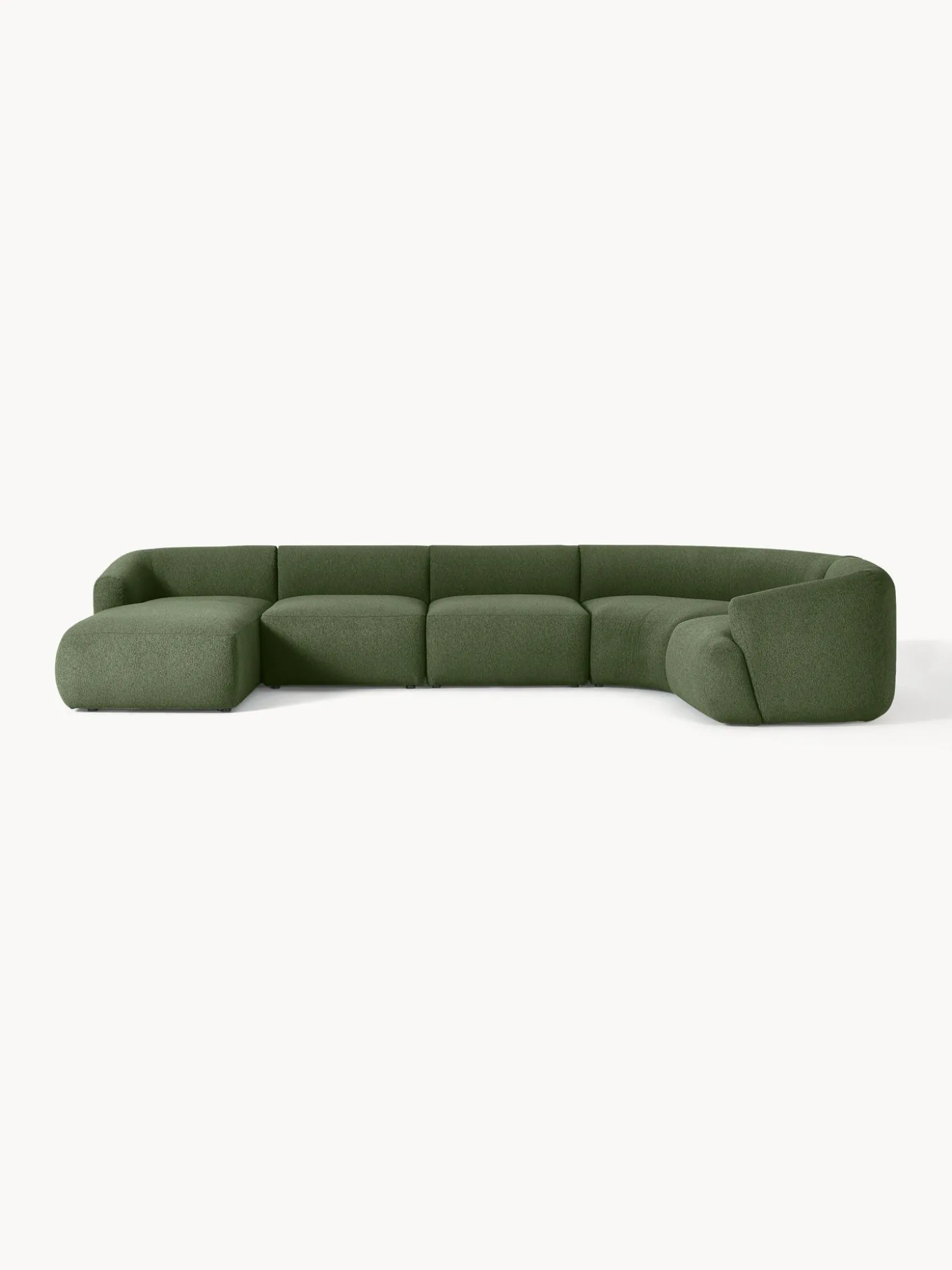 Sofa Rinconera Modular En Tejido Boucle Sofia