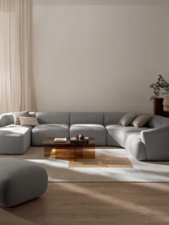 Sofa Rinconera Modular En Tejido Boucle Sofia