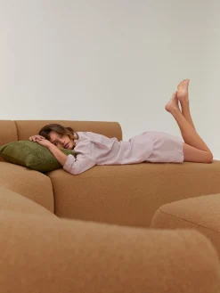 Sofa Rinconera Modular En Tejido Boucle Sofia (4 Plazas)