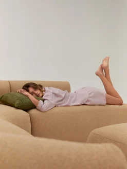 Sofa Rinconera Modular En Tejido Boucle Sofia (4 Plazas)