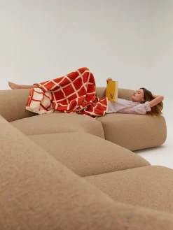 Sofa Rinconera Modular En Tejido Boucle Sofia (4 Plazas)