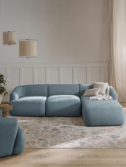 Sofa Rinconera Modular En Tejido Boucle Sofia (3 Plazas)