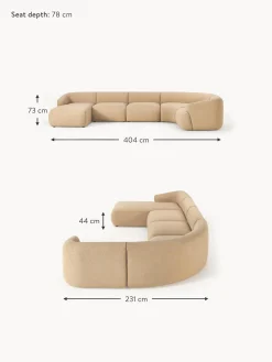 Sofa Rinconera Modular En Tejido Boucle Sofia