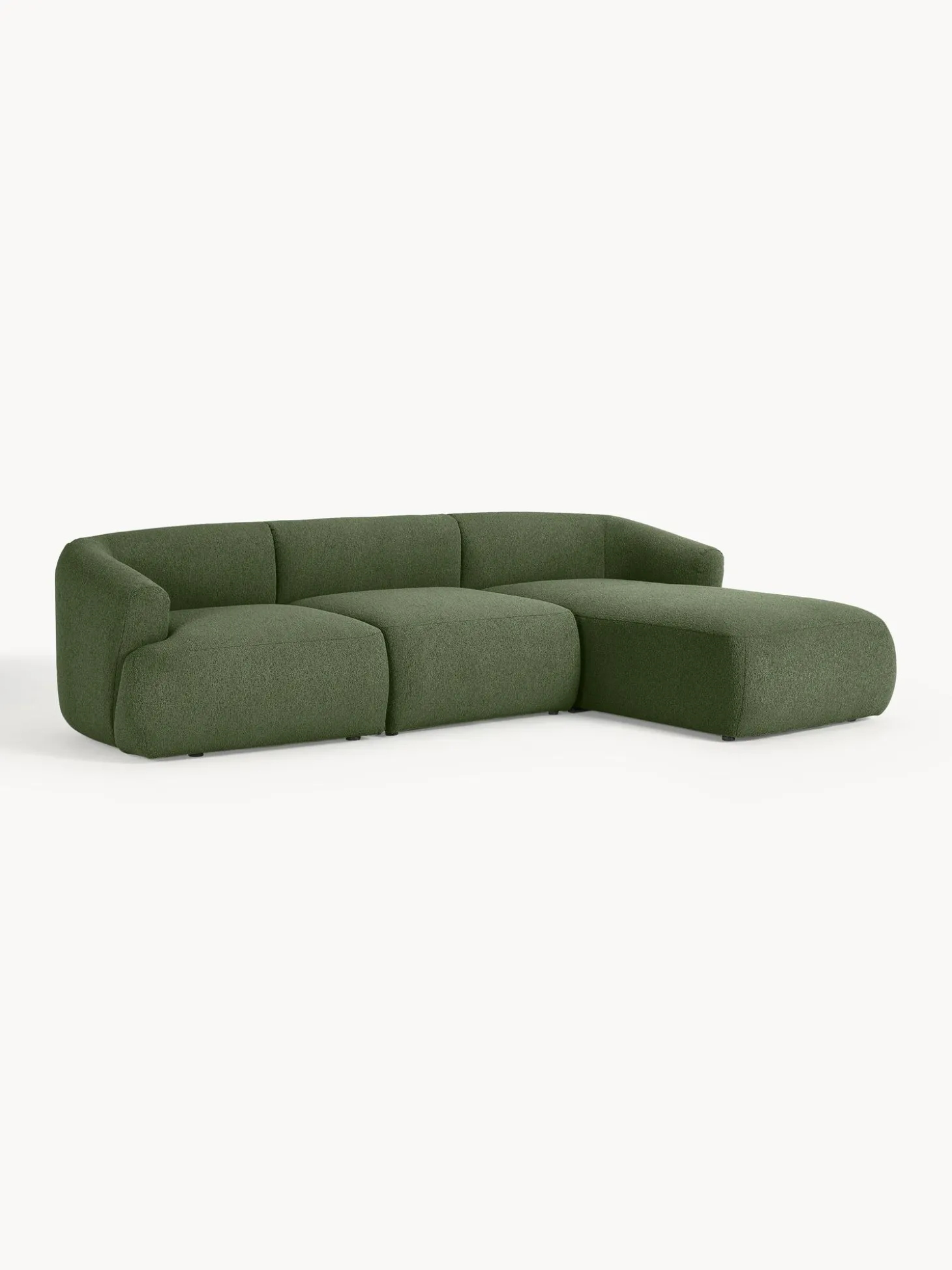 Sofa Rinconera Modular En Tejido Boucle Sofia (3 Plazas)