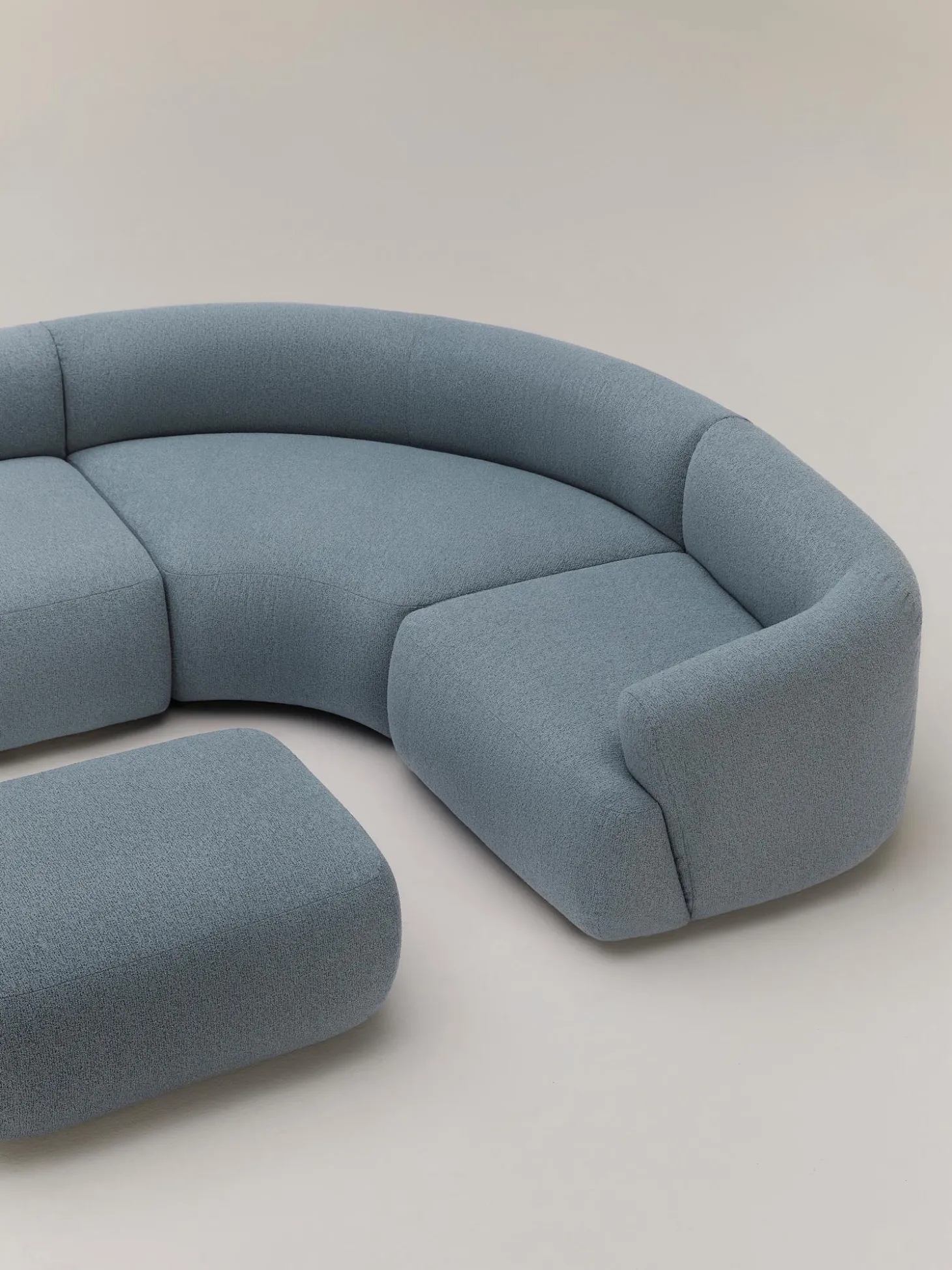 Sofa Rinconera Modular En Tejido Boucle Sofia (4 Plazas)