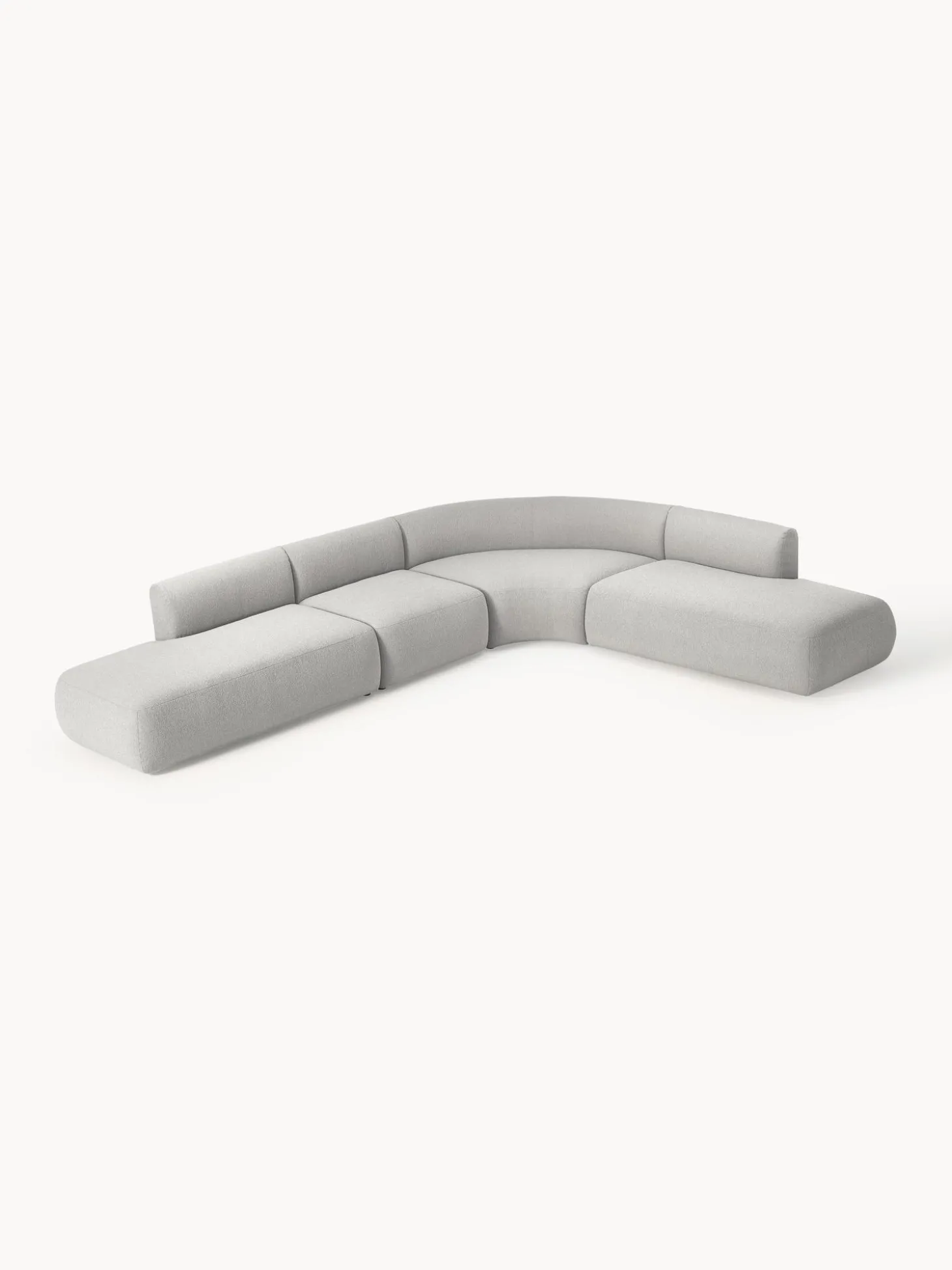 Sofa Rinconera Modular En Tejido Boucle Sofia (4 Plazas)