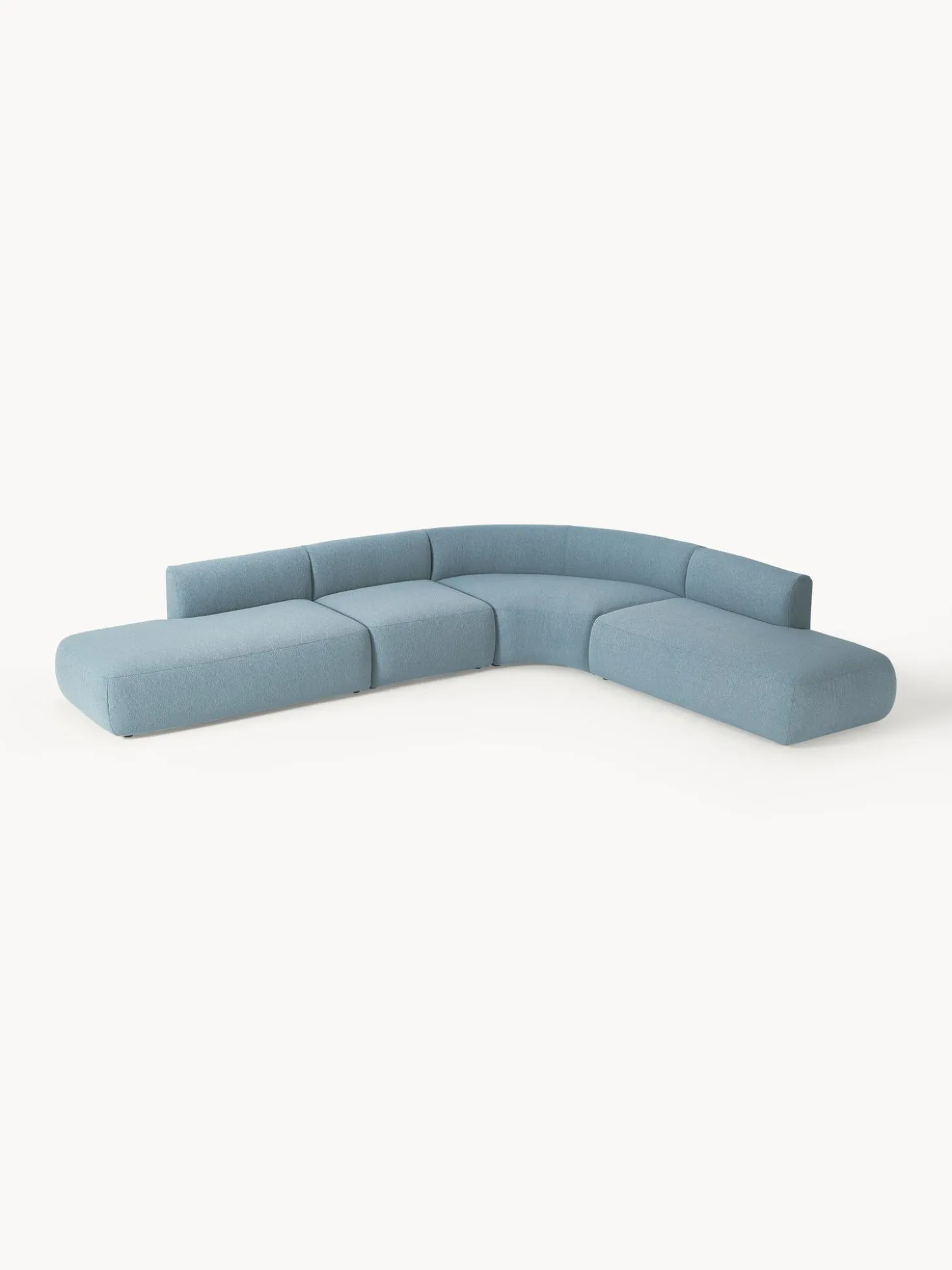 Sofa Rinconera Modular En Tejido Boucle Sofia (4 Plazas)