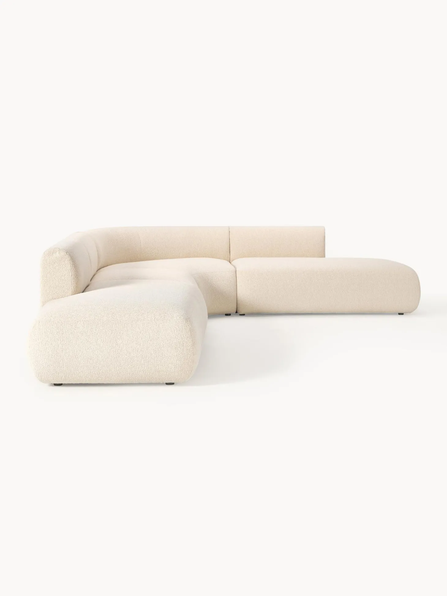 Sofa Rinconera Modular En Tejido Boucle Sofia (4 Plazas)