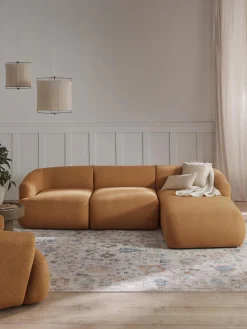 Sofa Rinconera Modular En Tejido Boucle Sofia (3 Plazas)
