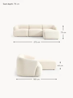 Sofa Rinconera Modular En Tejido Boucle Sofia (3 Plazas)