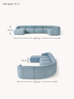 Sofa Rinconera Modular En Tejido Boucle Sofia