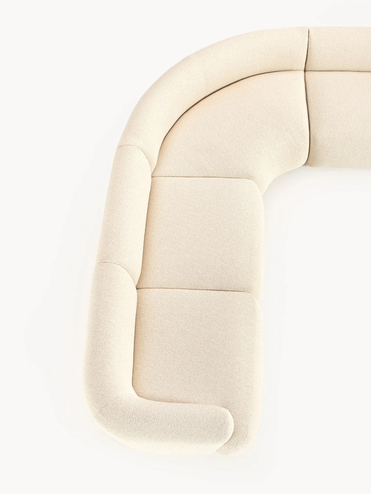 Sofa Rinconera Modular En Tejido Boucle Sofia (4 Plazas)