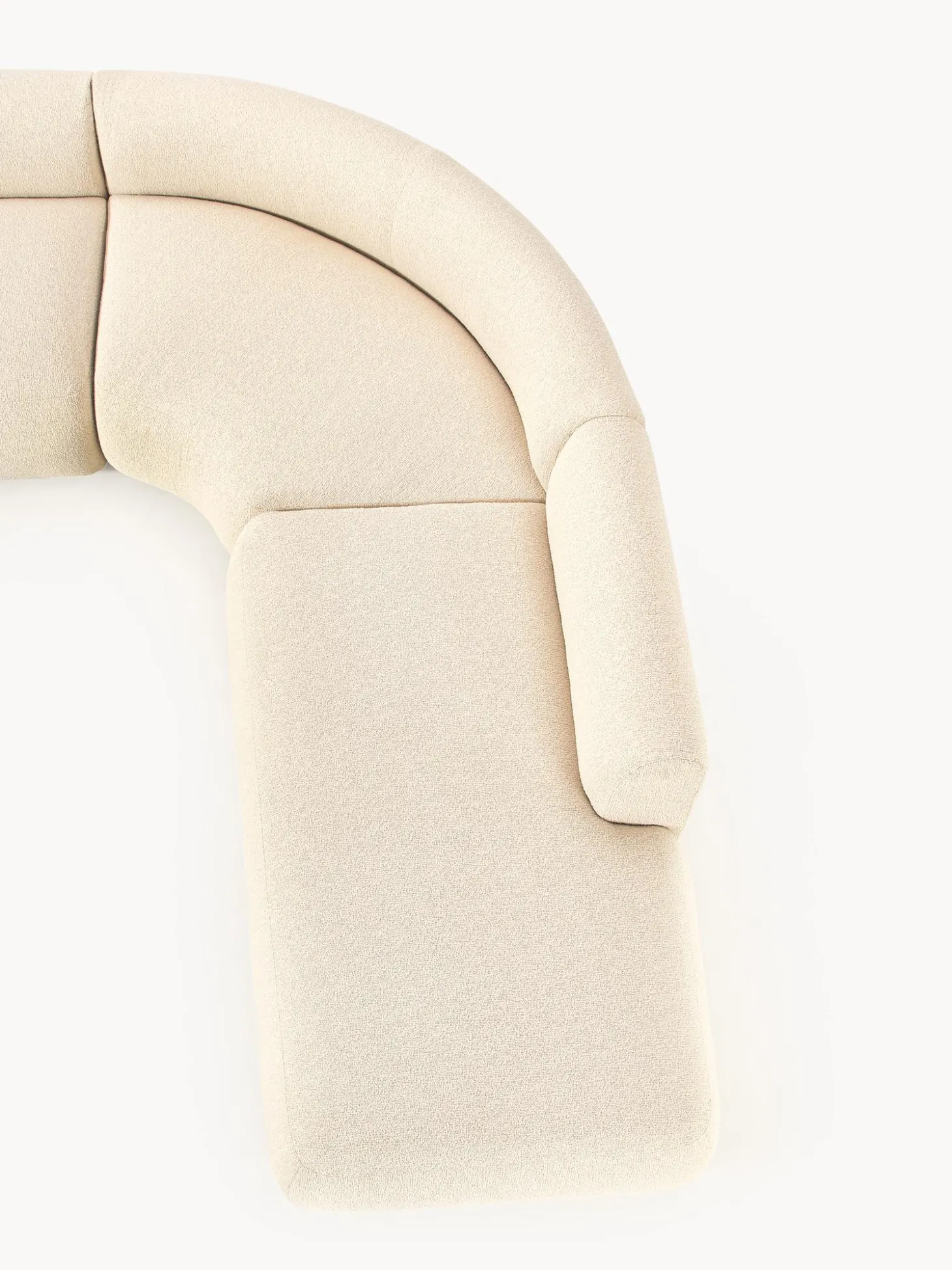 Sofa Rinconera Modular En Tejido Boucle Sofia (4 Plazas)