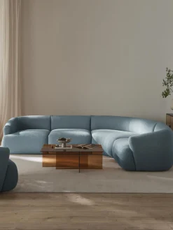 Sofa Rinconera Modular En Tejido Boucle Sofia (4 Plazas)