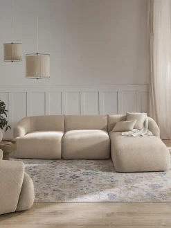 Sofa Rinconera Modular En Tejido Boucle Sofia (3 Plazas)
