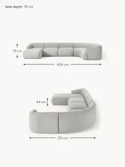 Sofa Rinconera Modular En Tejido Boucle Sofia