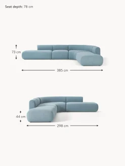 Sofa Rinconera Modular En Tejido Boucle Sofia (4 Plazas)