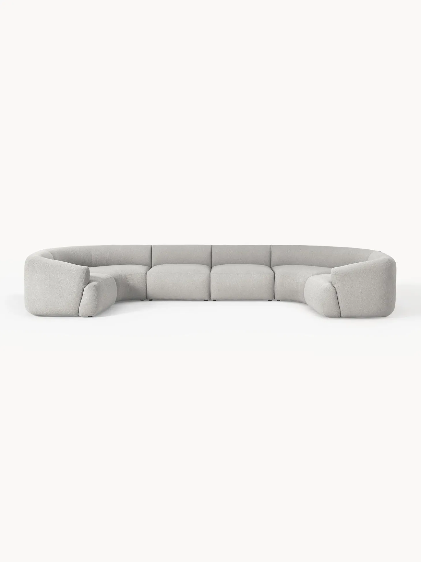 Sofa Rinconera Modular Grande En Tejido Boucle Sofia